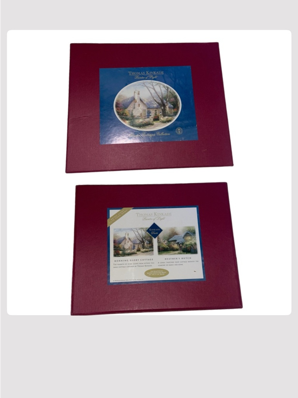 Vintage Thomas Kinkade Box set 2 8x10” Painter of Light Art prints(still sealed)